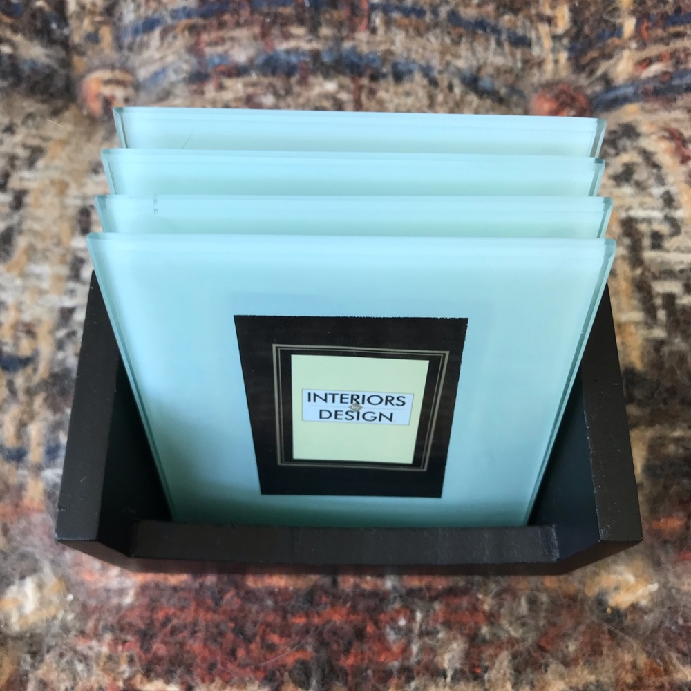 Photo Coaster Set with Holder for Coasters